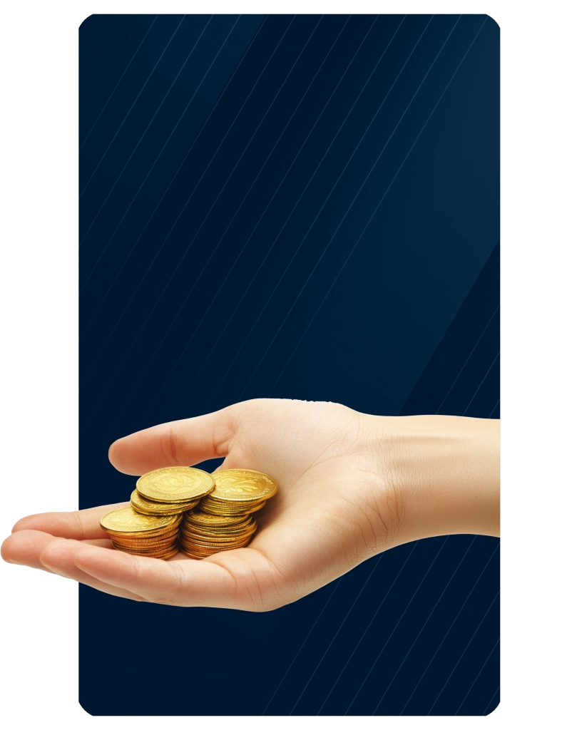 hand coins